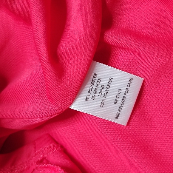 Just Taylor dark salmon pink dress sz 1w NWT - Picture 11 of 11